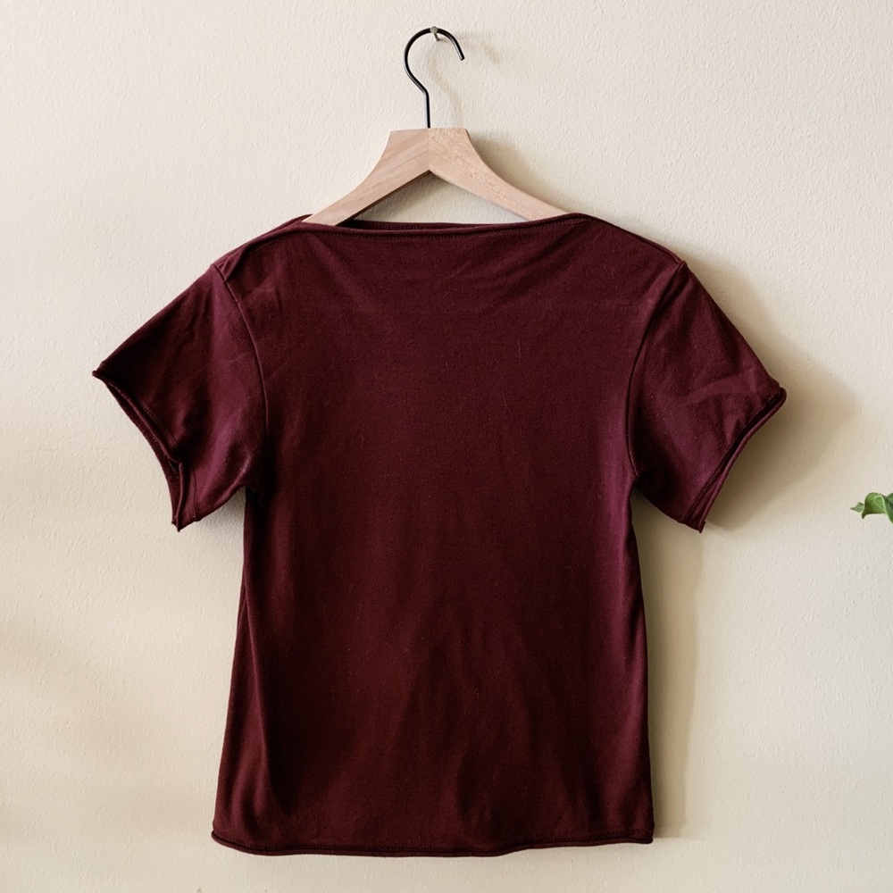 Elizabeth Suzann x Alabama Chanin Eva Tee in Plum - Picture 2 of 2